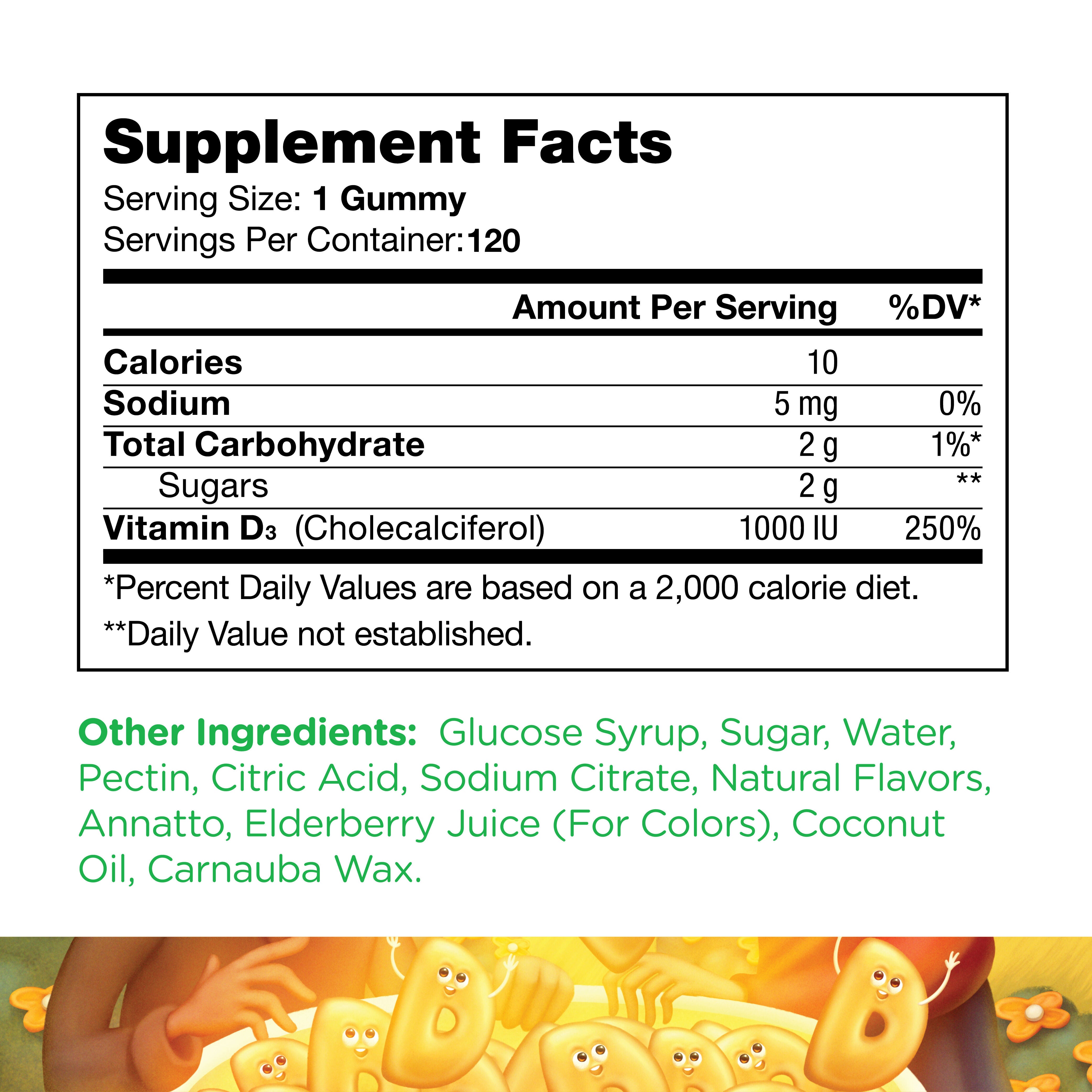 Chapter One&trade; D Is For D3 - 120 Gummies (120 Servings)